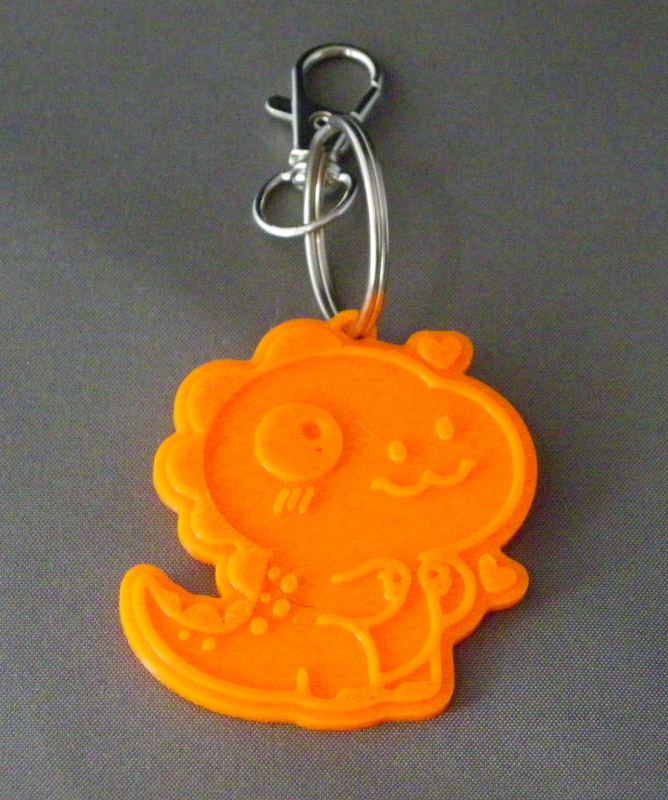 (image for) 3D Prints - T-Rex Sleutelhanger 1 - Zonnig Oranje (Sunny Orange)