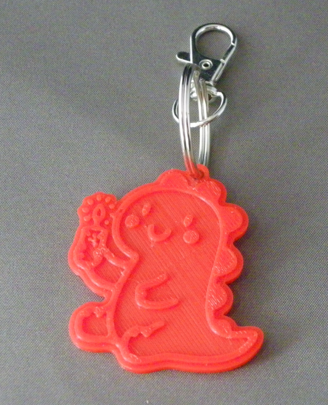 (image for) 3D Prints - T-Rex Sleutelhanger 2 - Rood (Red)