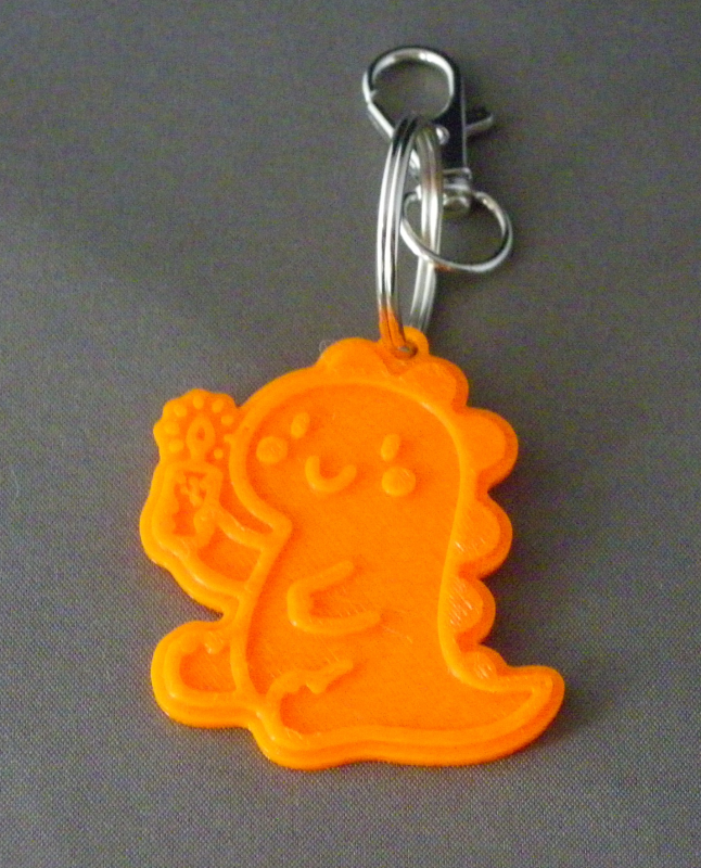 (image for) 3D Prints - T-Rex Sleutelhanger 2 - Zonnig Oranje (Sunny Orange)
