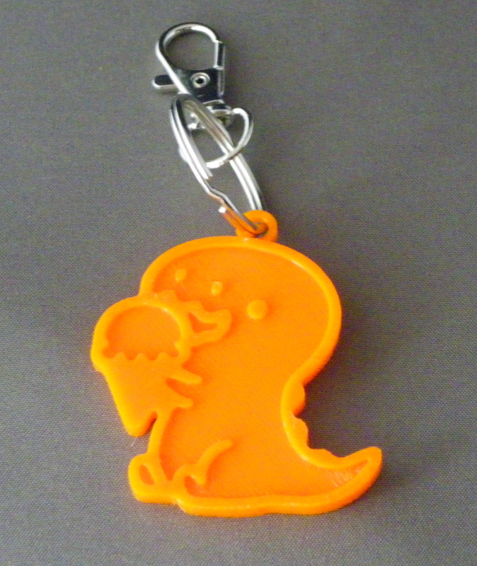 (image for) 3D Prints - T-Rex Sleutelhanger 4 - Zonnig Oranje (Sunny Orange)