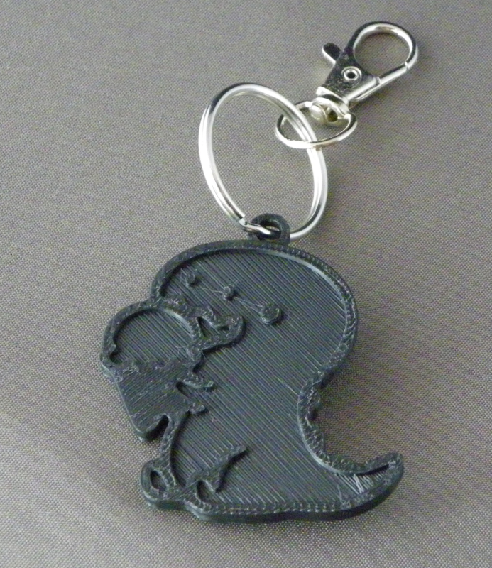 (image for) 3D Prints - T-Rex Sleutelhanger 4 - Zwart (Black)