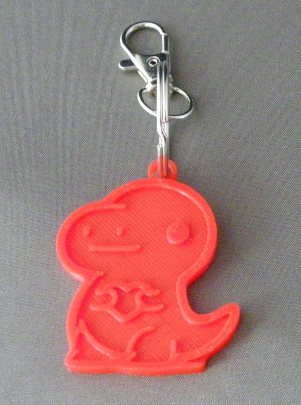 (image for) 3D Prints - T-Rex Sleutelhanger 5 - Rood (Red)