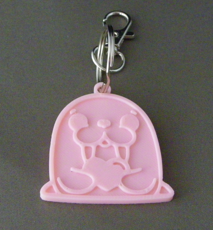 (image for) 3D Prints - Walrus Sleutelhanger 1 - Kersenroze (Sakura Pink)