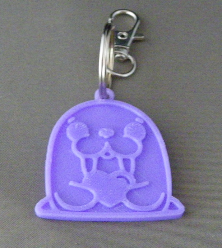 (image for) 3D Prints - Walrus Sleutelhanger 1 - Paars (Purple)