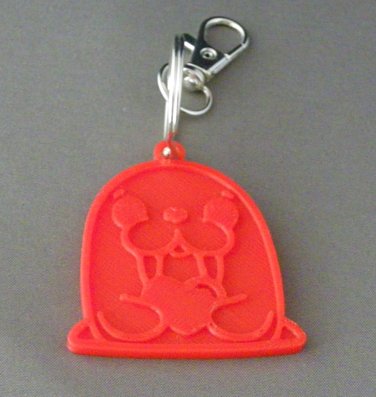 (image for) 3D Prints - Walrus Sleutelhanger 1 - Rood (Red)