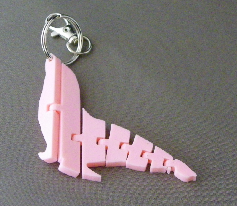 (image for) 3D Prints - Zeehond Sleutelhanger 1 - Kersenroze (Sakura Pink)