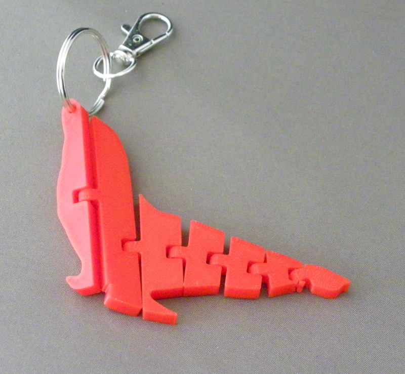 (image for) 3D Prints - Zeehond Sleutelhanger 1 - Rood (Red)