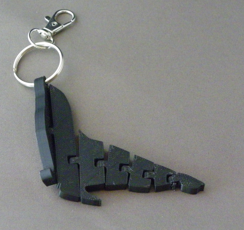 (image for) 3D Prints - Zeehond Sleutelhanger 1 - Zwart (Black)