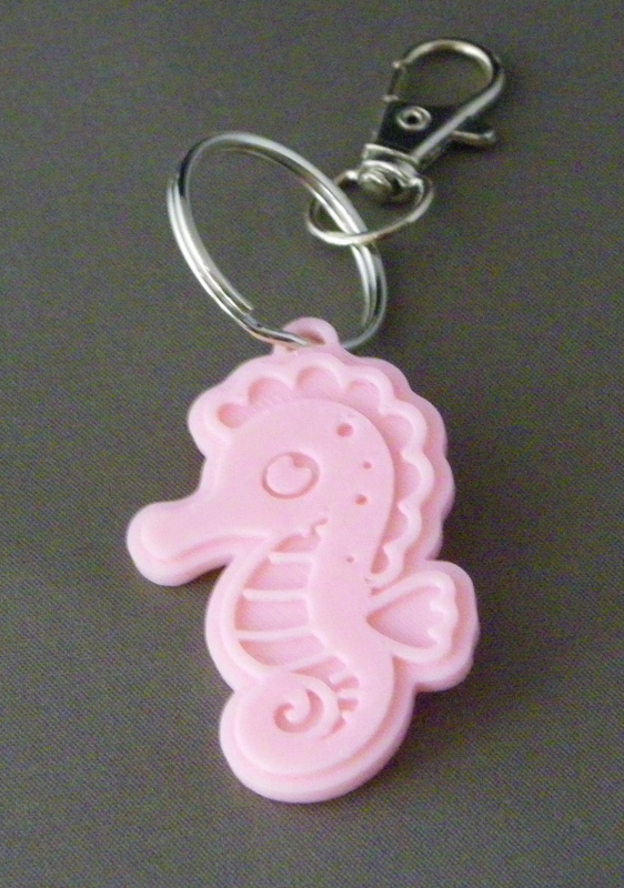 (image for) 3D Prints - Zeepaard Sleutelhanger 2 - Kersenroze (Sakura Pink)