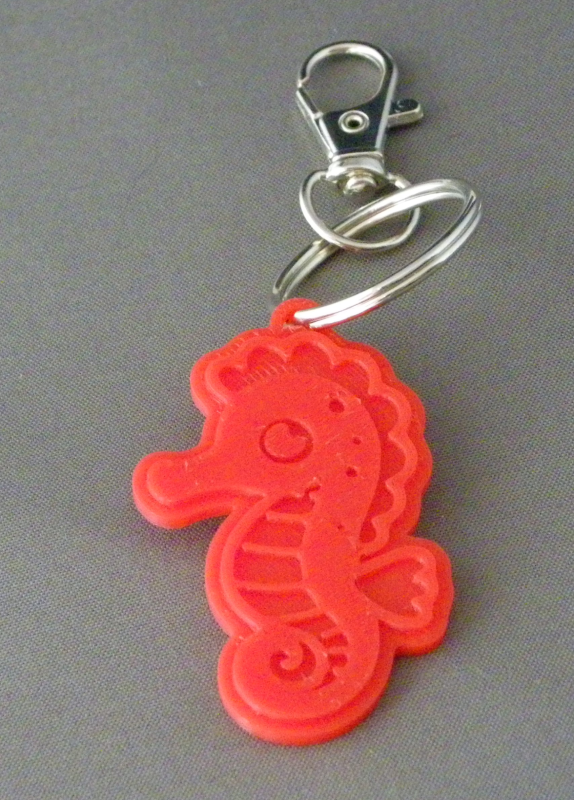 (image for) 3D Prints - Zeepaard Sleutelhanger 2 - Rood (Red)