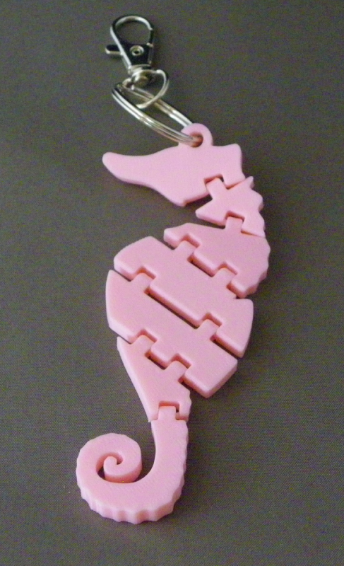 (image for) 3D Prints - Zeepaard Sleutelhanger 3 - Kersenroze (Sakura Pink)