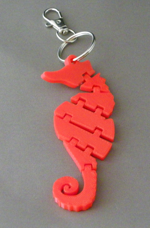 (image for) 3D Prints - Zeepaard Sleutelhanger 3 - Rood (Red)