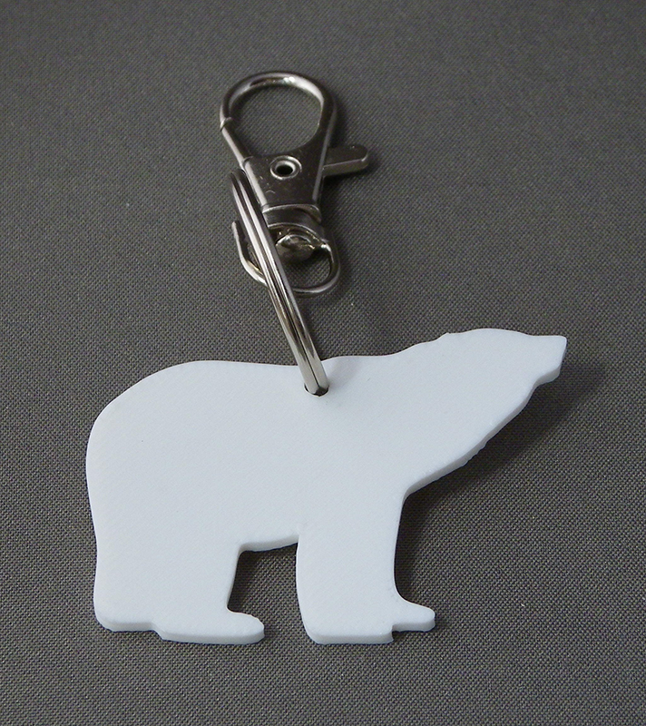 (image for) 3D Prints - Beer Sleutelhanger 1 - Wit (White)