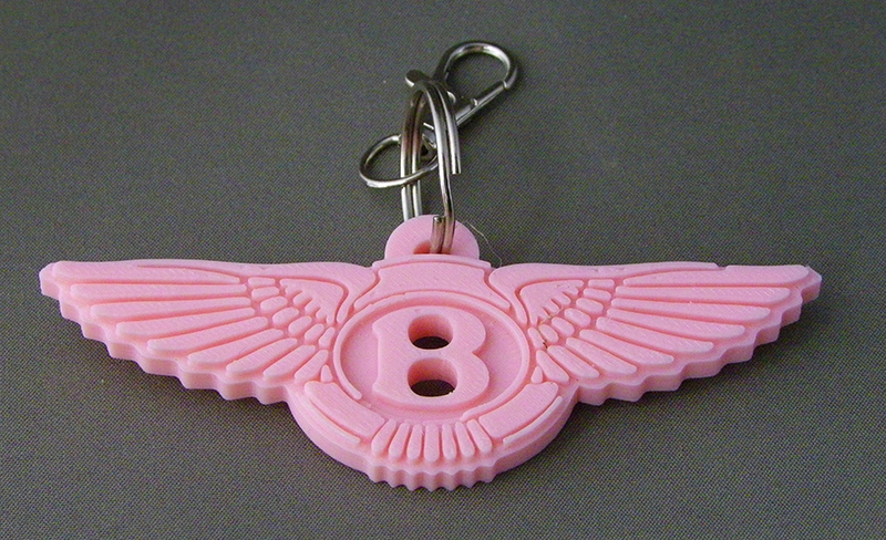(image for) 3D Prints - Bentley Sleutelhanger 1 - Kersenroze (Sakura Pink)