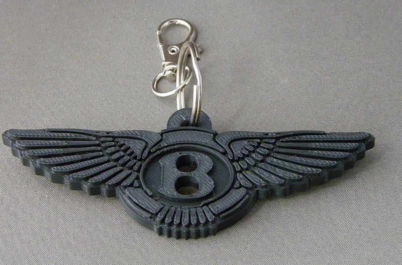 (image for) 3D Prints - Bentley Sleutelhanger 1 - Zwart (Black)