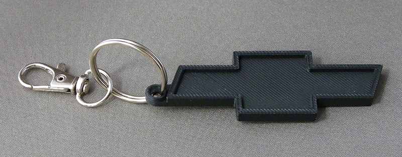 (image for) 3D Prints - Chevrolet Sleutelhanger 1 - Zwart (Black)
