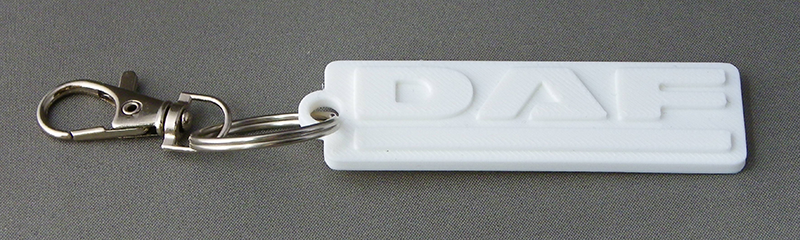 (image for) 3D Prints - Daf Sleutelhanger 1 - Wit (White)