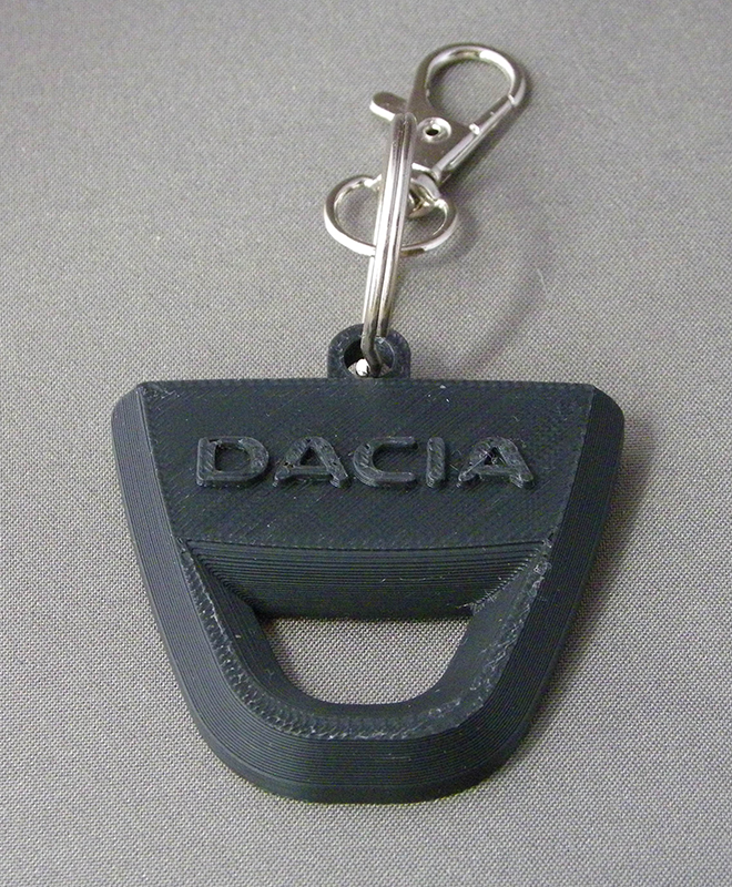 (image for) 3D Prints - Dacia Sleutelhanger 1 - Zwart (Black)