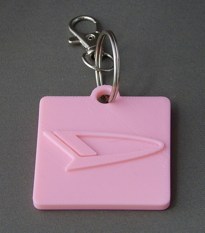 (image for) 3D Prints - Daihatsu Sleutelhanger 1 - Kersenroze (Sakura Pink)