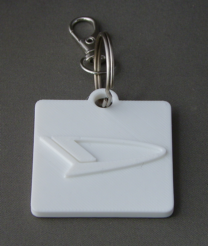 (image for) 3D Prints - Daihatsu Sleutelhanger 1 - Wit (White)