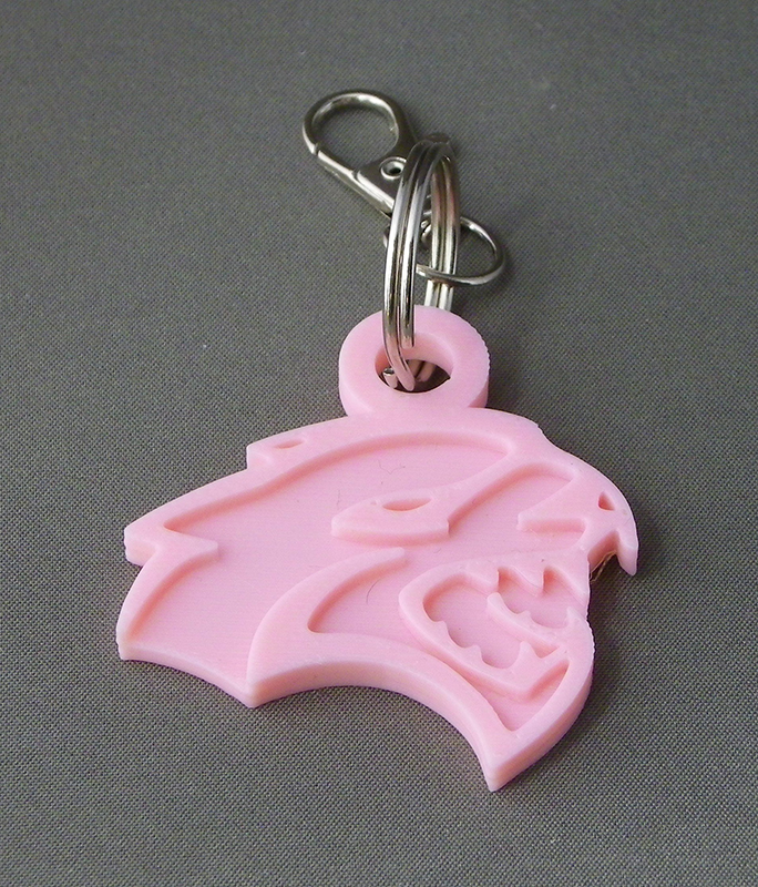 (image for) 3D Prints - Dodge Hellcat Sleutelhanger 1 - Kersenroze (Sakura Pink)