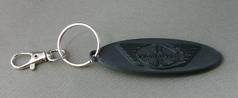 (image for) 3D Prints - Donkervoort Sleutelhanger 1 - Zwart (Black)