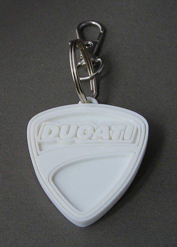 (image for) 3D Prints - Ducati Sleutelhanger 1 - Wit (White)