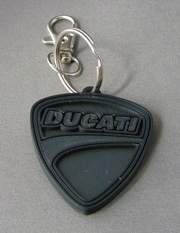 (image for) 3D Prints - Ducati Sleutelhanger 1 - Zwart (Black)