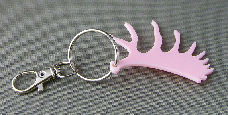 (image for) 3D Prints - Eland Sleutelhanger 1 - Kersenroze (Sakura Pink)
