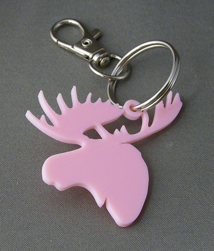 (image for) 3D Prints - Eland Sleutelhanger 2 - Kersenroze (Sakura Pink)