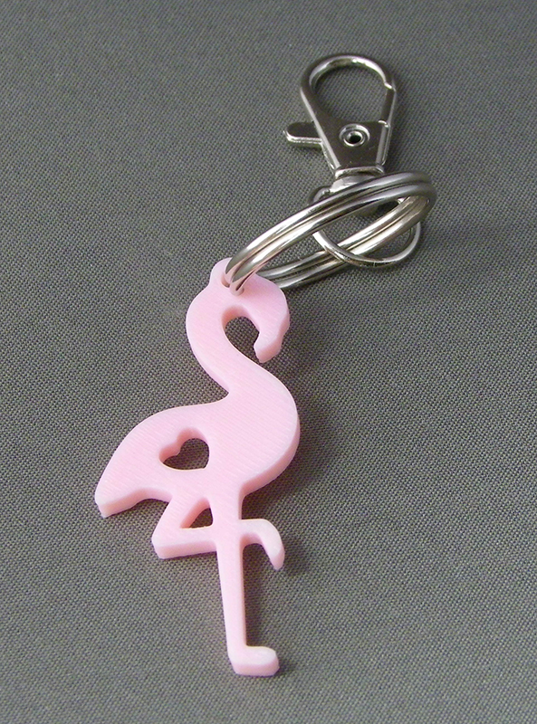 (image for) 3D Prints - Flamingo Sleutelhanger 1 - Kersenroze (Sakura Pink)