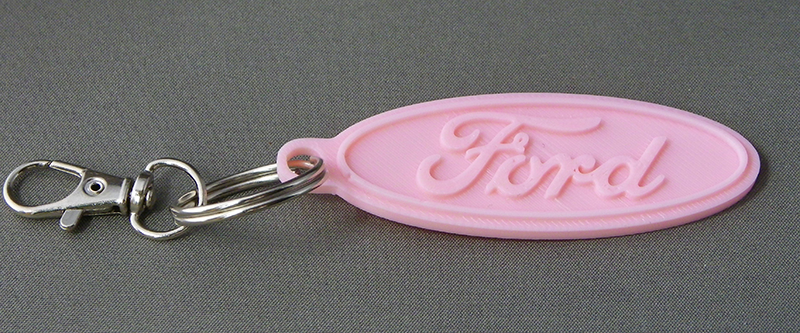 (image for) 3D Prints - Ford Sleutelhanger 1 - Kersenroze (Sakura Pink)