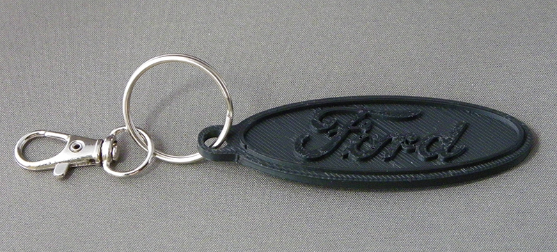 (image for) 3D Prints - Ford Sleutelhanger 1 - Zwart (Black)