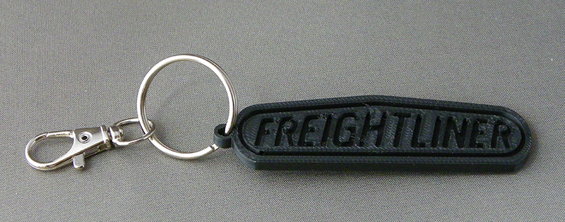 (image for) 3D Prints - Freightliner Sleutelhanger 1 - Zwart (Black)