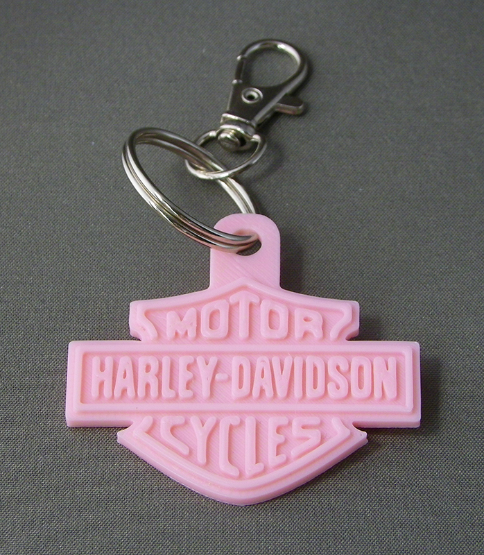 (image for) 3D Prints - Harley Davidson Sleutelhanger 1 - Kersenroze (Sakura Pink)