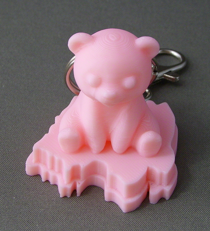 (image for) 3D Prints - Ijsbeer Sleutelhanger 1 - Kersenroze (Sakura Pink)