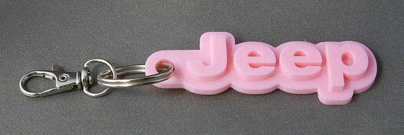 (image for) 3D Prints - Jeep Sleutelhanger 1 - Kersenroze (Sakura Pink)