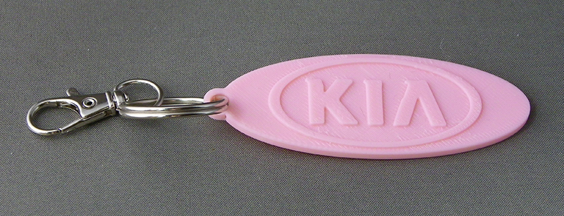 (image for) 3D Prints - Kia Sleutelhanger 1 - Kersenroze (Sakura Pink)