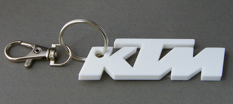 (image for) 3D Prints - Ktm Sleutelhanger 1 - Wit (White)