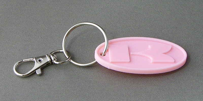 (image for) 3D Prints - Kawasaki Sleutelhanger 1 - Kersenroze (Sakura Pink)
