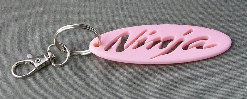 (image for) 3D Prints - Kawasaki Sleutelhanger 2 - Kersenroze (Sakura Pink)