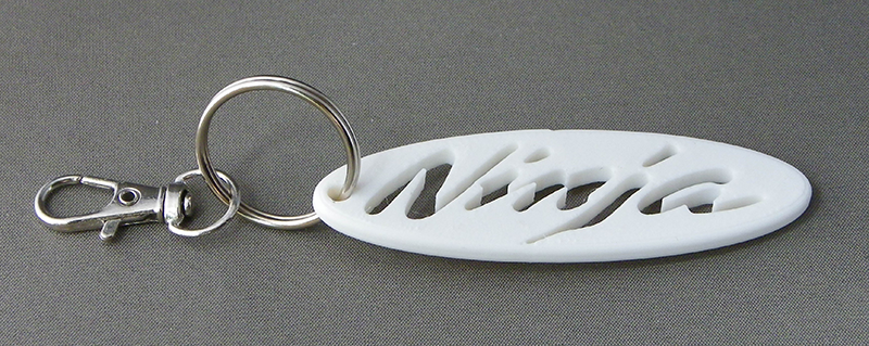 (image for) 3D Prints - Kawasaki Sleutelhanger 2 - Wit (White)