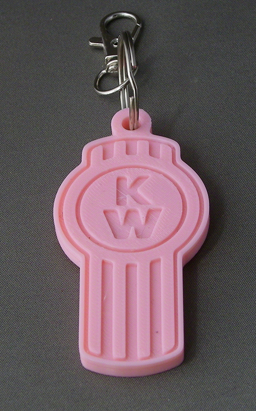 (image for) 3D Prints - Kenworth Sleutelhanger 1 - Kersenroze (Sakura Pink)