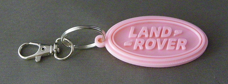 (image for) 3D Prints - Land Rover Sleutelhanger 1 - Kersenroze (Sakura Pink)