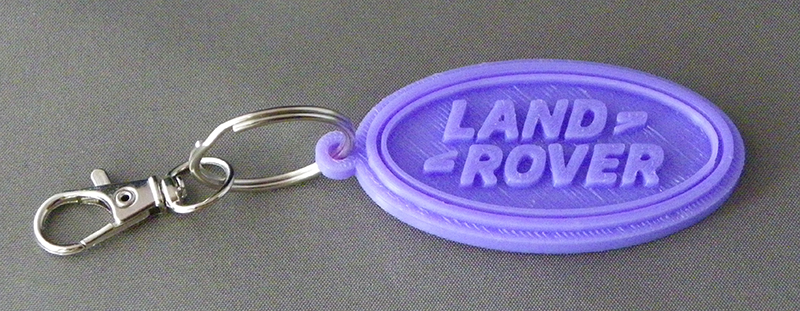 (image for) 3D Prints - Land Rover Sleutelhanger 1 - Paars (Purple)