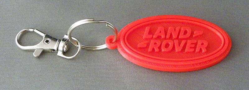 (image for) 3D Prints - Land Rover Sleutelhanger 1 - Rood (Red)