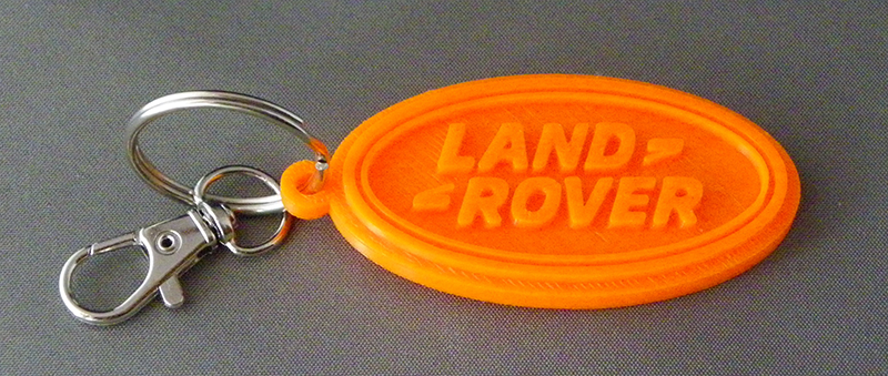 (image for) 3D Prints - Land Rover Sleutelhanger 1 - Zonnig Oranje (Sunny Orange)