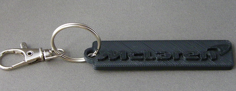 (image for) 3D Prints - Mclaren Sleutelhanger 1 - Zwart (Black)