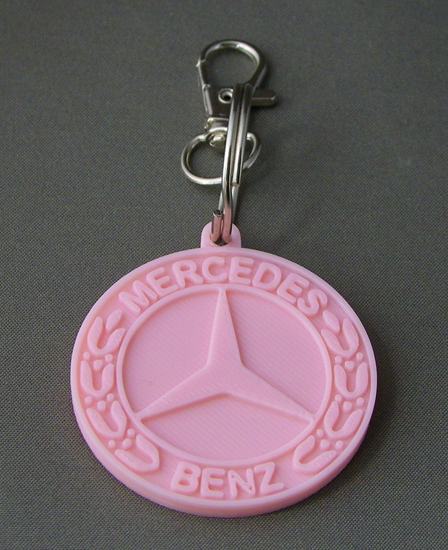 (image for) 3D Prints - Mercedes Sleutelhanger 1 - Kersenroze (Sakura Pink)