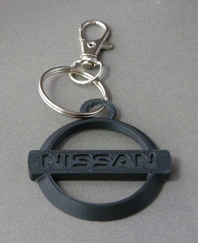 (image for) 3D Prints - Nissan Sleutelhanger 1 - Zwart (Black)